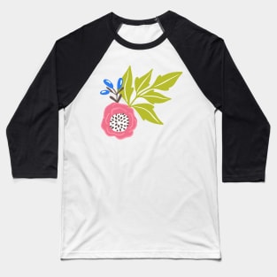 Sunny Bubblegum Camellias Baseball T-Shirt